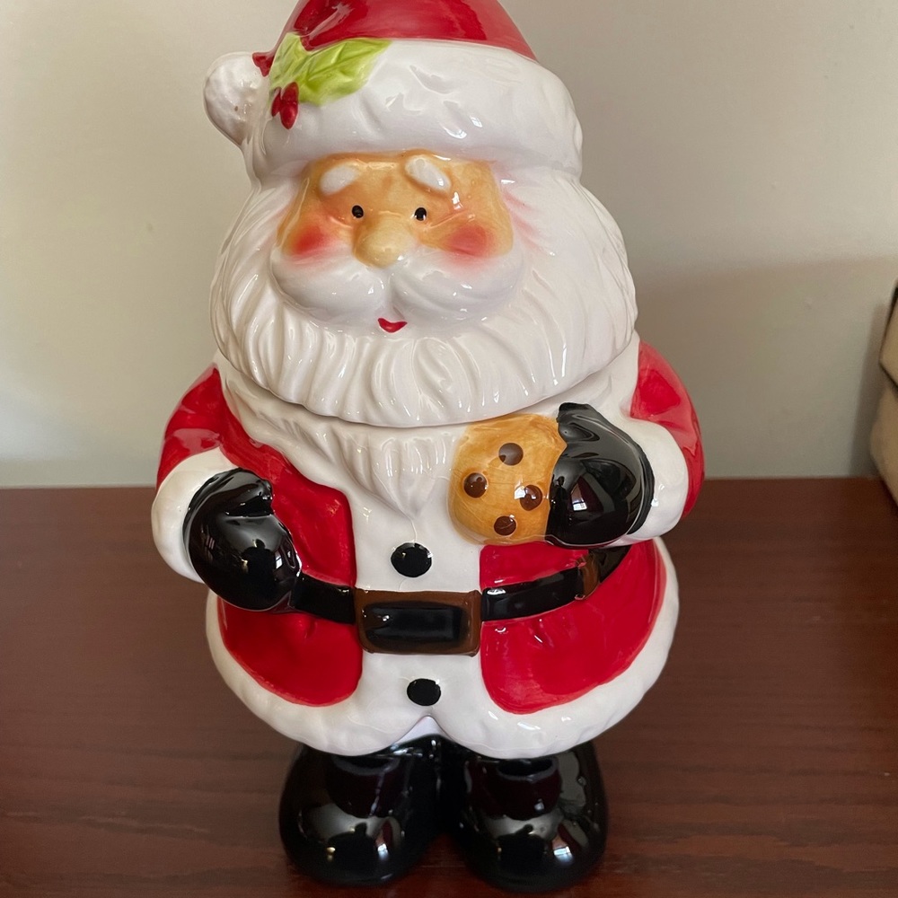 10.75 inch Jolly Santa Cookie Jar